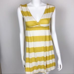 BDG Yellow and White Stripe Tunic Shirt
